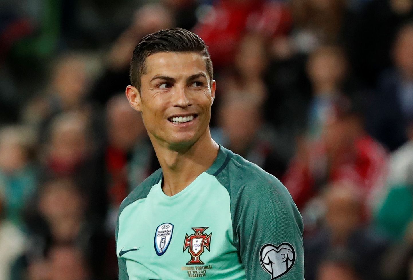 Soccer Football - 2018 World Cup Qualifications - Europe - Hungary vs Portugal - Budapest, Hungary - September 3, 2017   Portugal’s Cristiano Ronaldo    REUTERS/Laszlo Balogh