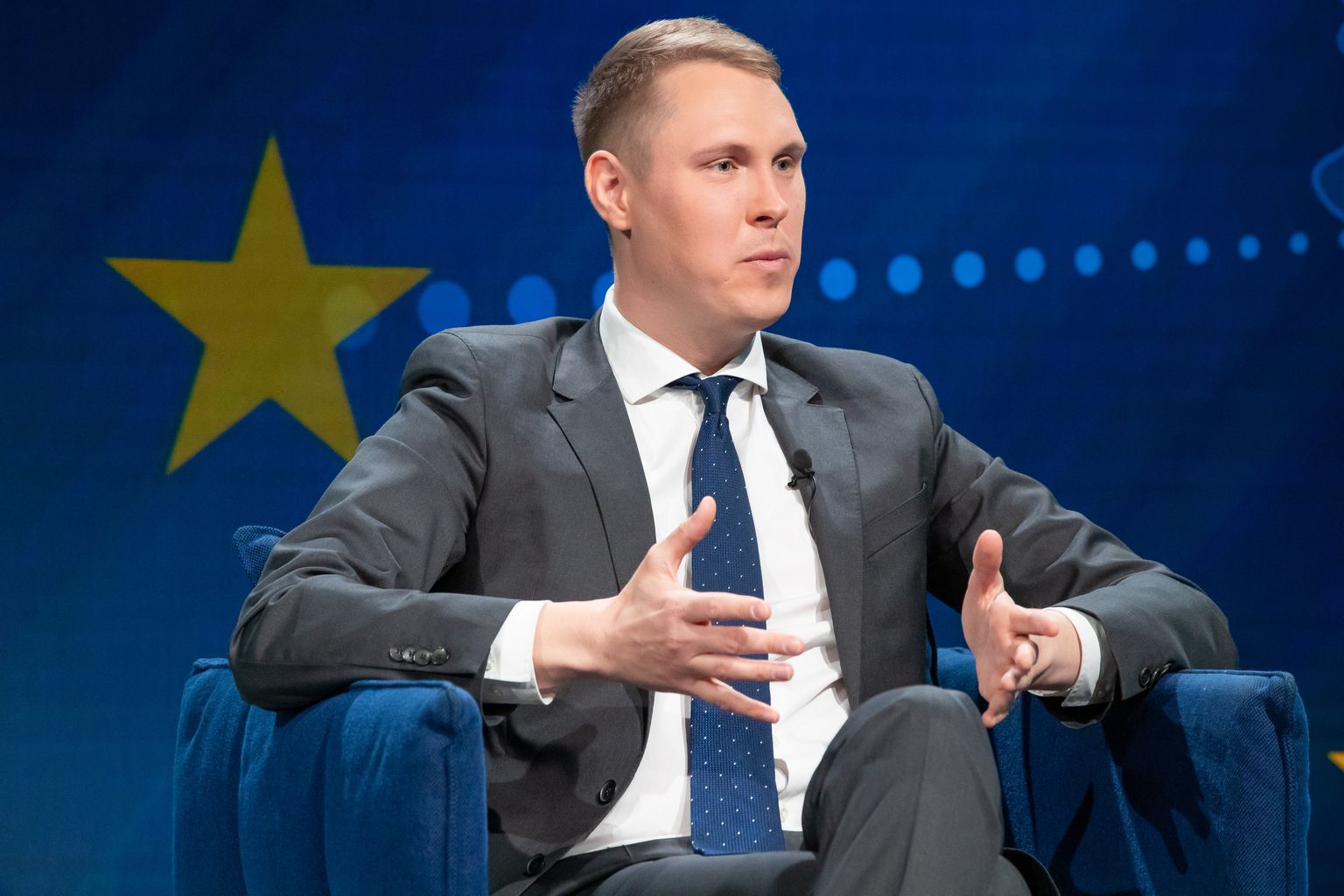Europarlamendi kandidaat Raimond Kaljulaid Postimehe otsesaates.