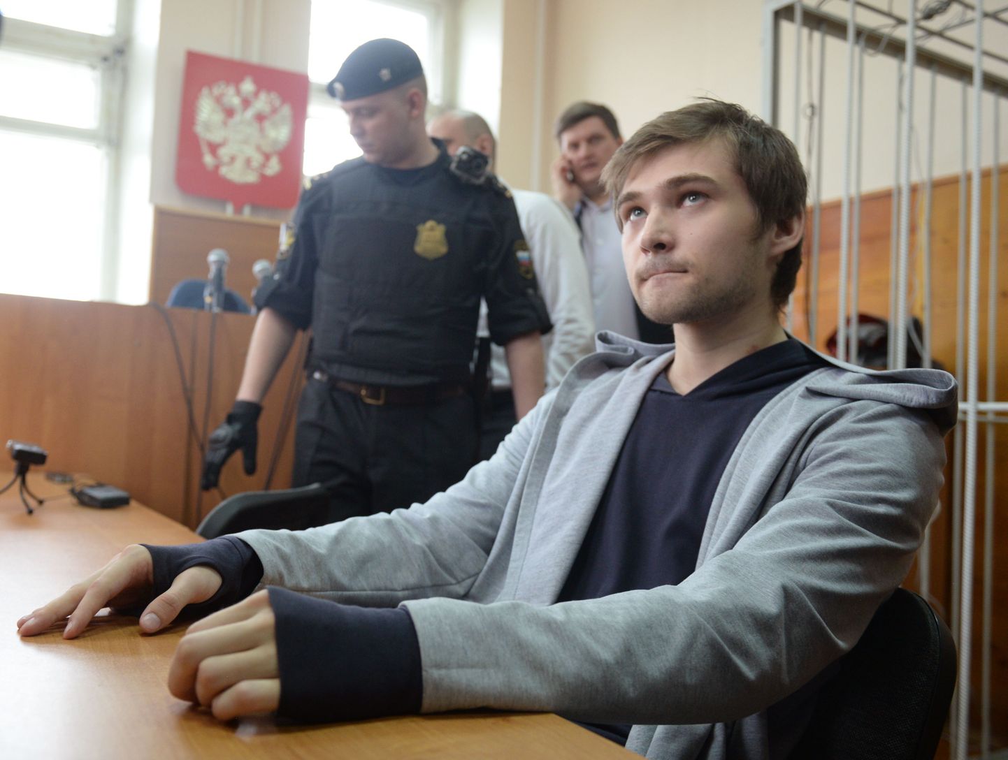 Ruslan Sokolovski Jekaterinburgi kohtus.