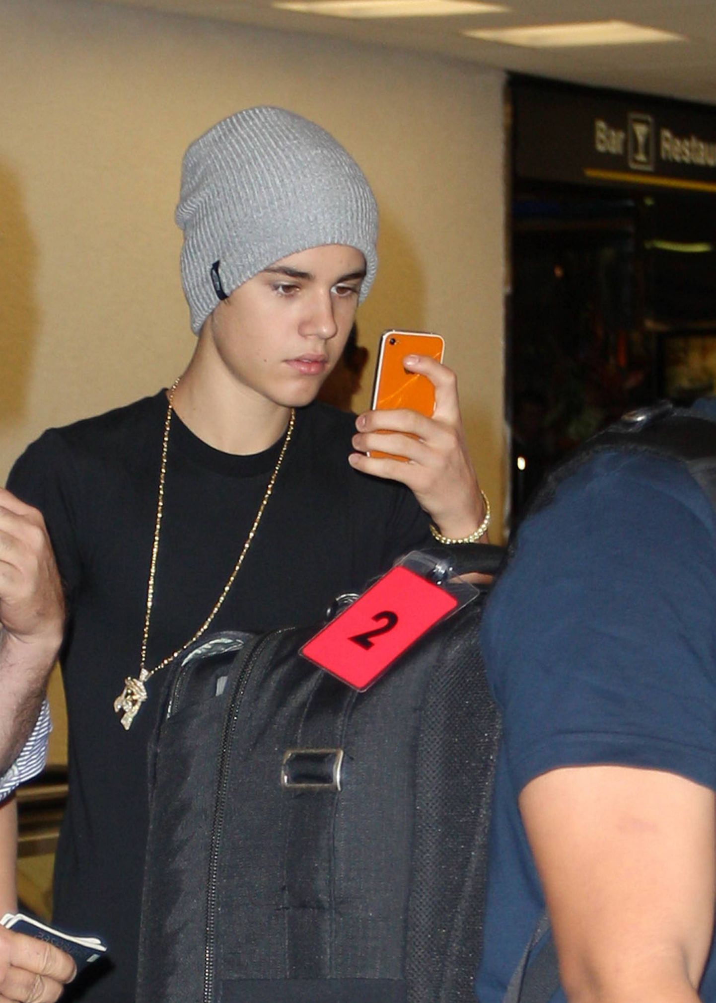 Justin Bieber Miami lennujaamas
