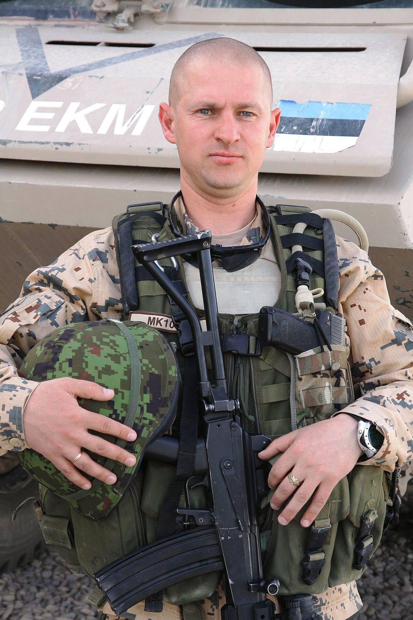Praegune Eesti kontingendi ülem kolonelleitnant Margus Koplimägi.