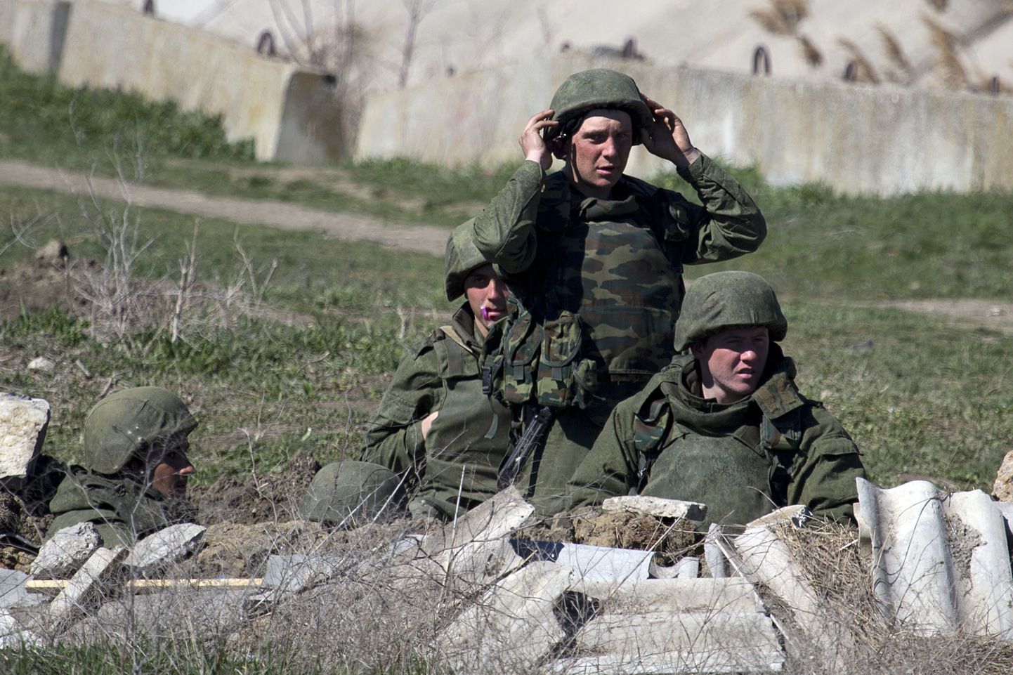 Vene sõdurid Krimmis.