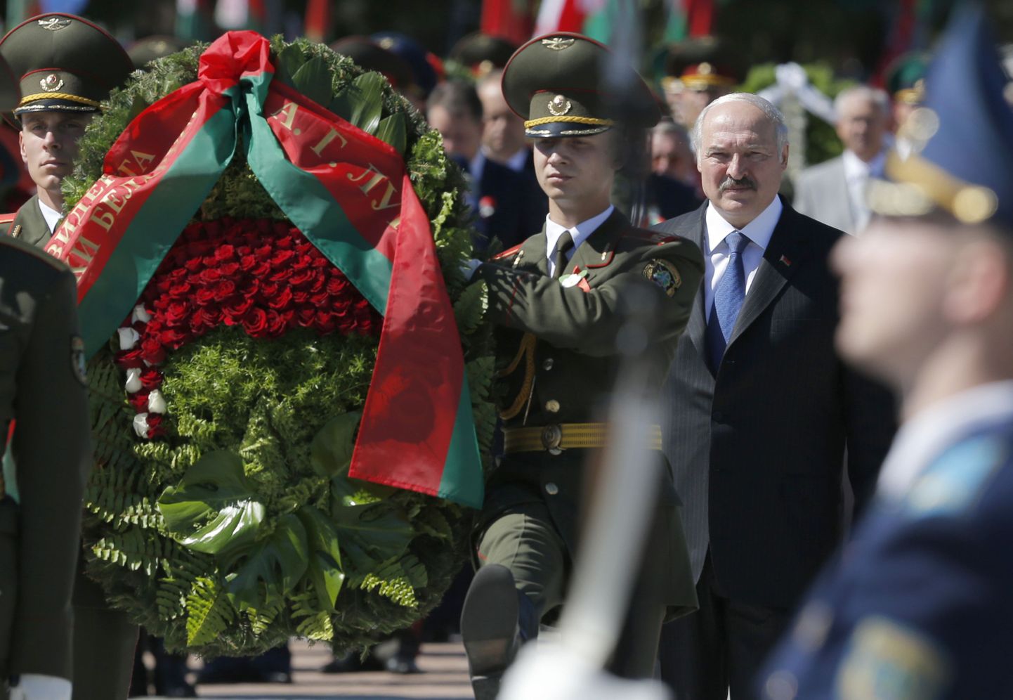 Lukašenka Valgevene iseseisvuspäeva pidustustel.