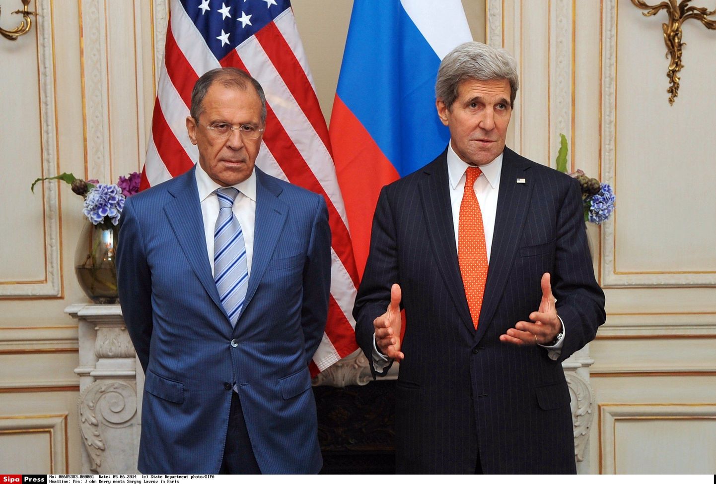 John Kerry (paremal) ja tema Vene kolleeg Sergei Lavrov.