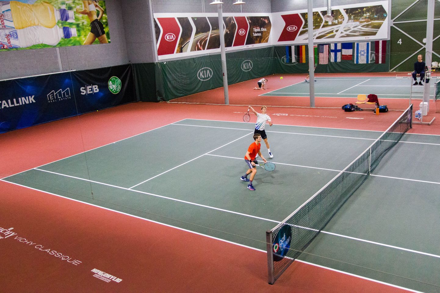 Turniir Pärnu tennisehallis. Foto on illustratiivne.