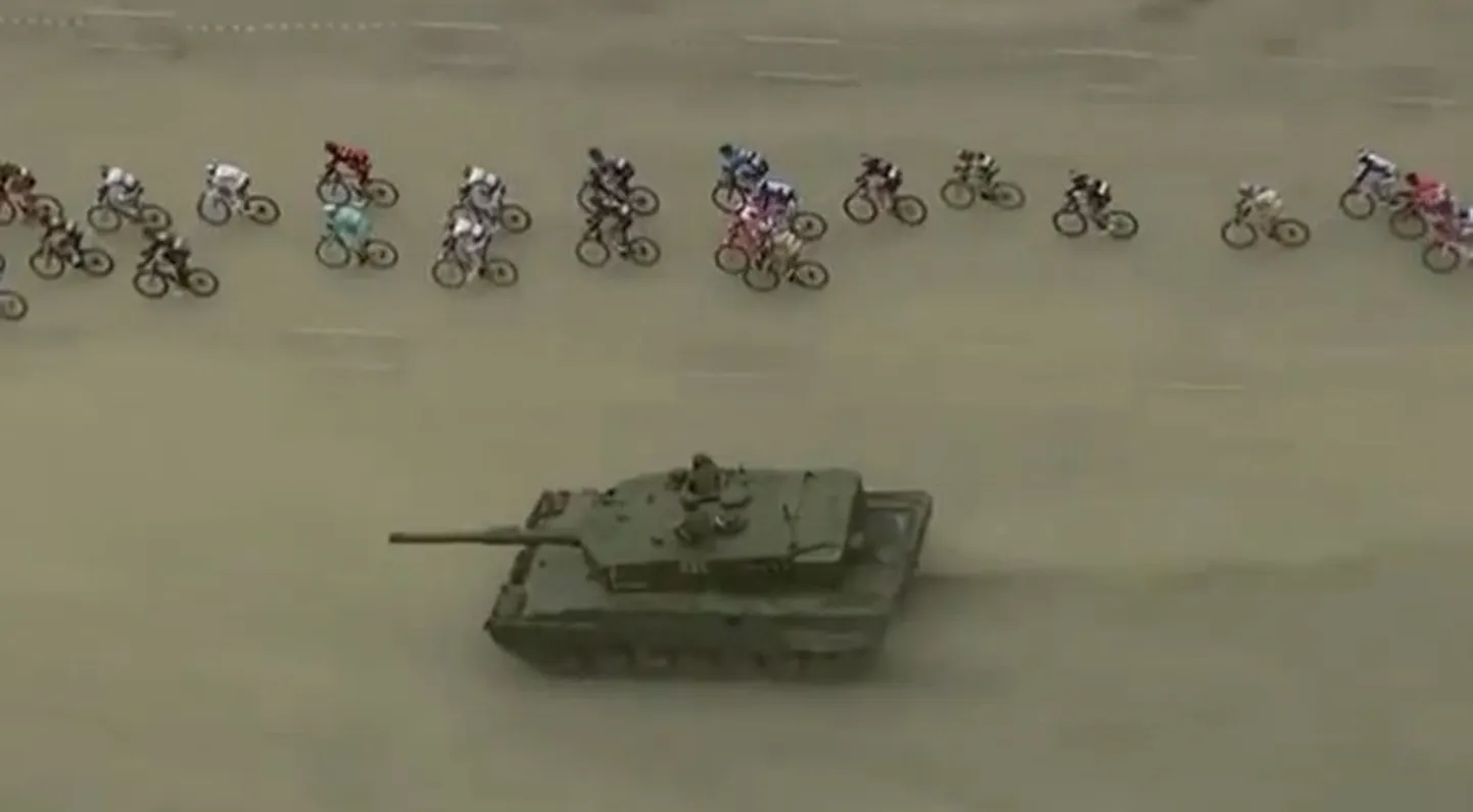 Norras üllatas jalgrattureid tank