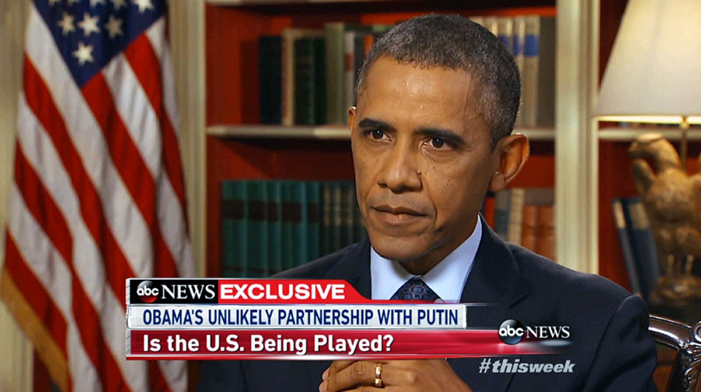 Kaader USA presidendi Barack Obama intervjuust