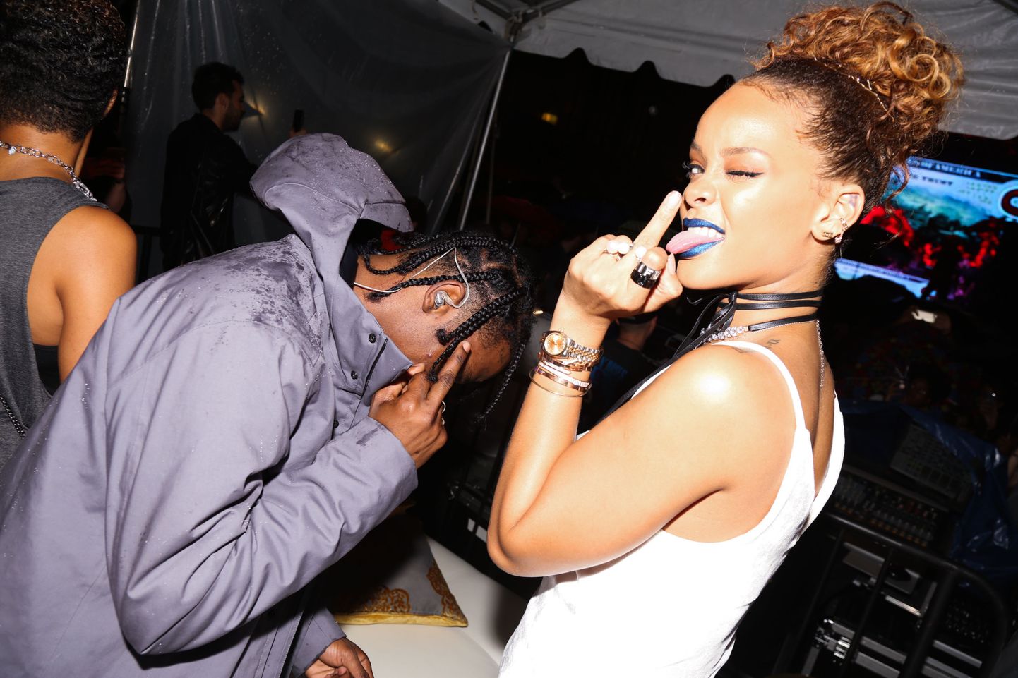 Travis Scott, Rihanna - 9/10/2015 - New York, New York - RIHANNA PARTY AT THE NEW YORK EDITION held at The New York EDITION, NYC. (Photo by Emanuele D'Angelo/BFA) *** Please Use Credit from Credit Field ***