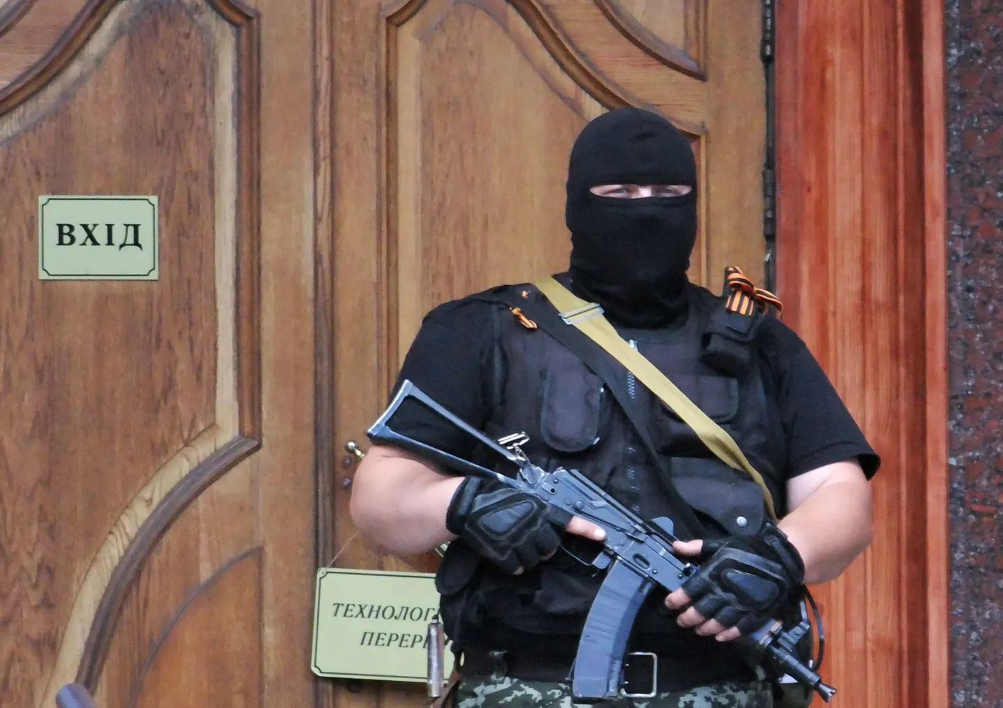 Relvastatud separatist Donetskis.