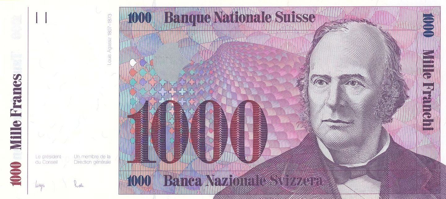 1000 Šveitsi frangine.