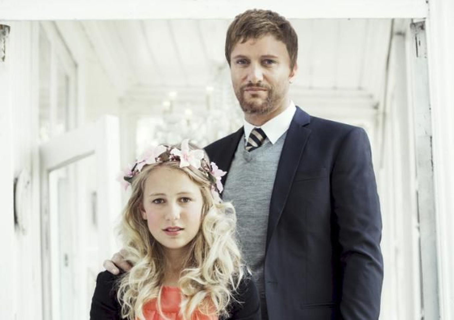 Thea (12) ja Geir (37).