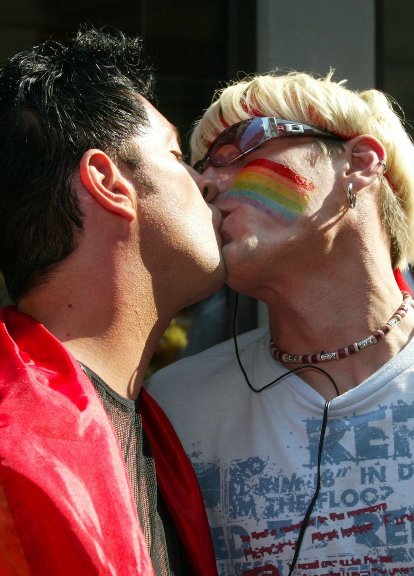 2007. aasta 11. augustil Tallinna kesklinnas peetud homoparaadi Pride 2007 osalejad.
