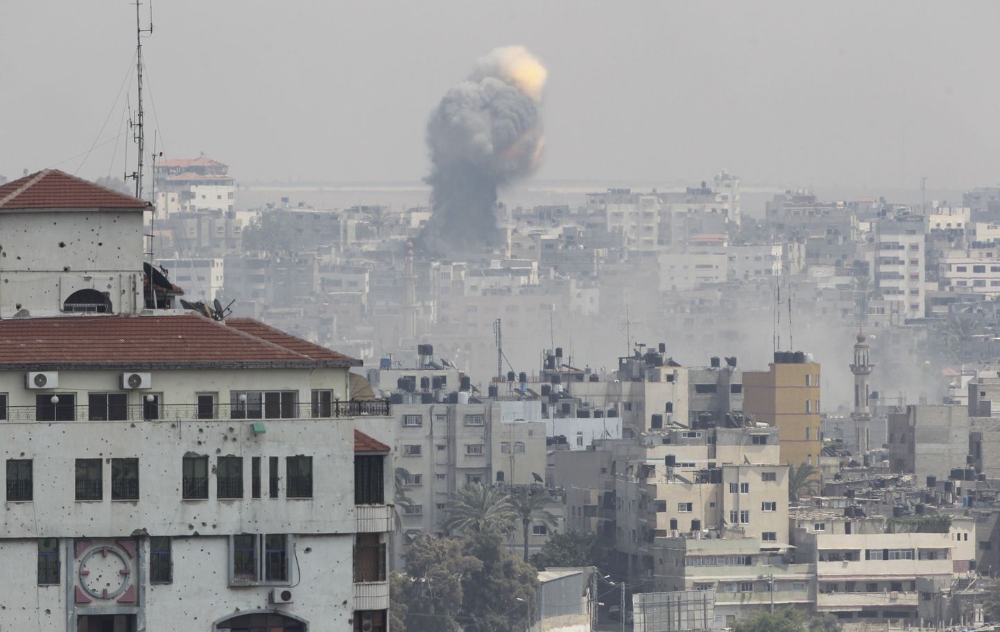 Iisraeli tänane õhulöök Gazale.