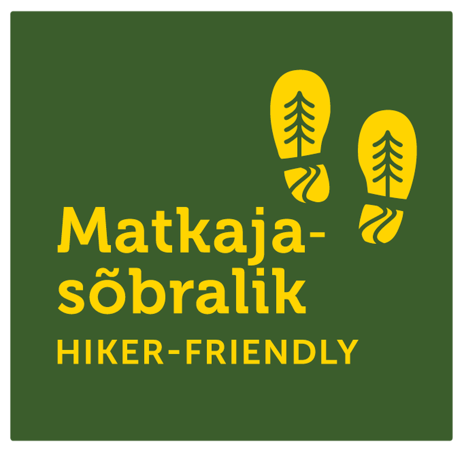 Märgis näitab, et matkaja on sihtkohas oodatud.