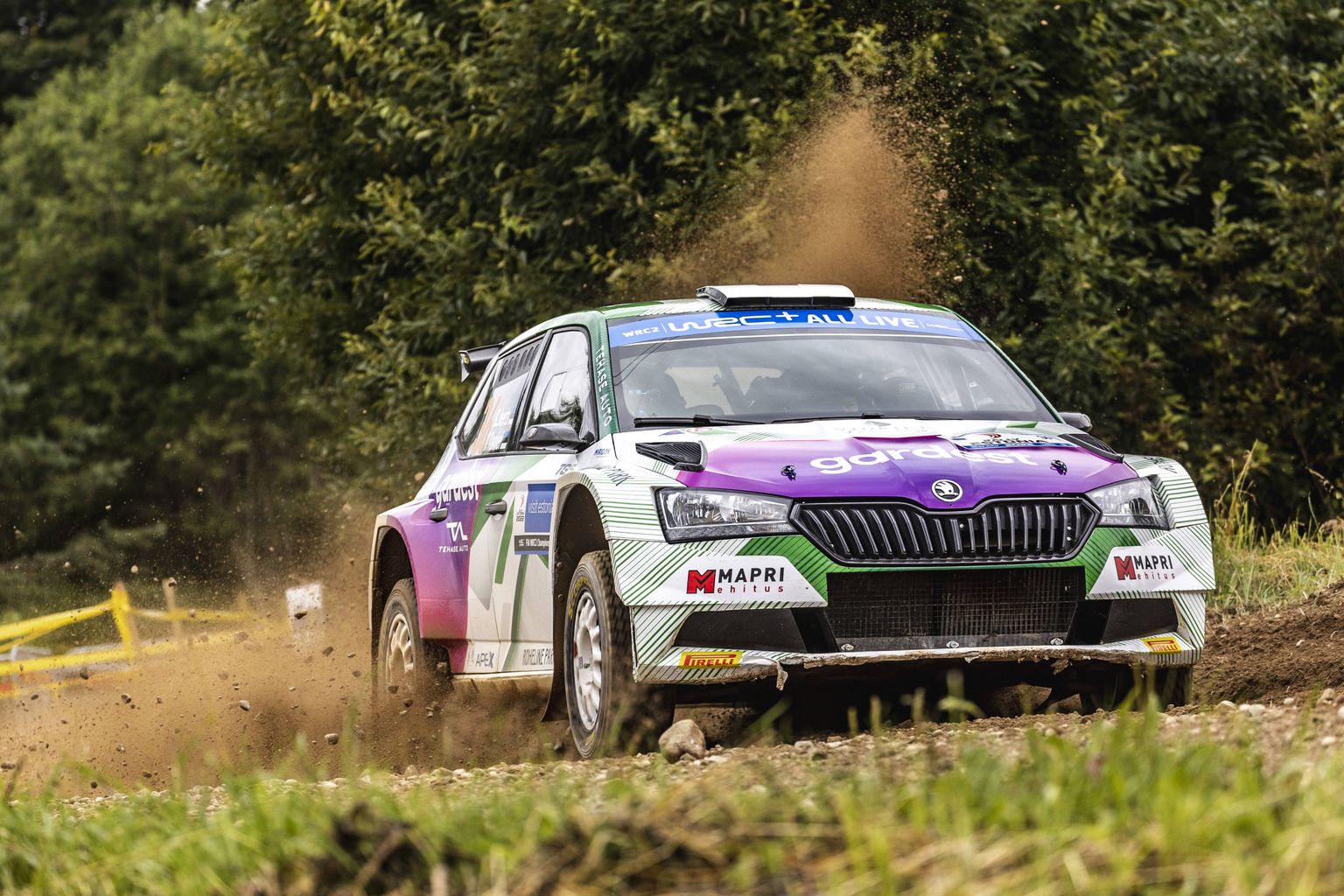 Gregor Jeets ja Timo Taniel tänavusel Rally Estonial.