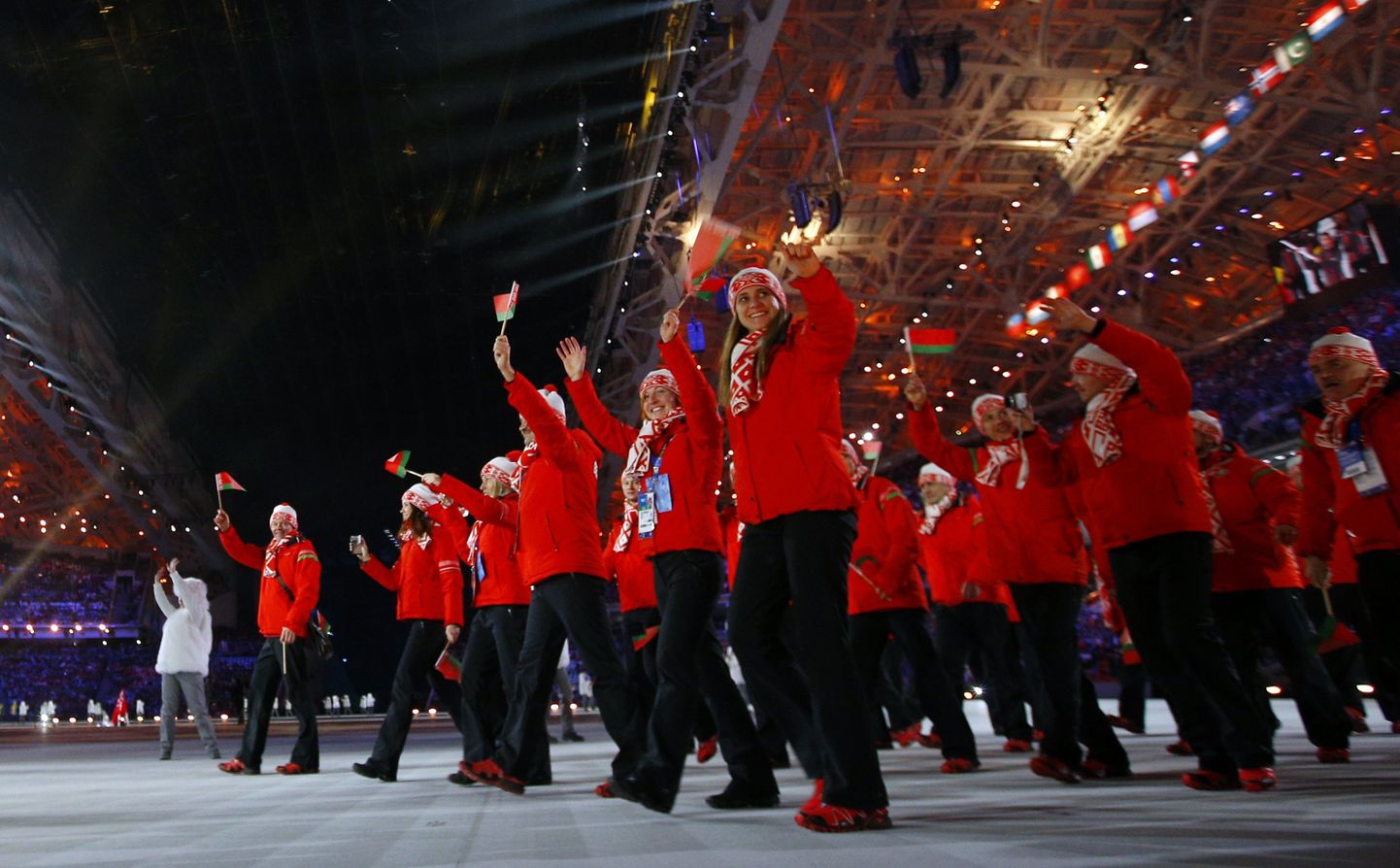 Valgevene sportlased Sotši taliolümpiamängudel. Võideti kuus medalit, neist viis kuldset. Kaks kulda võitis laskesuusataja Darja Domratševa