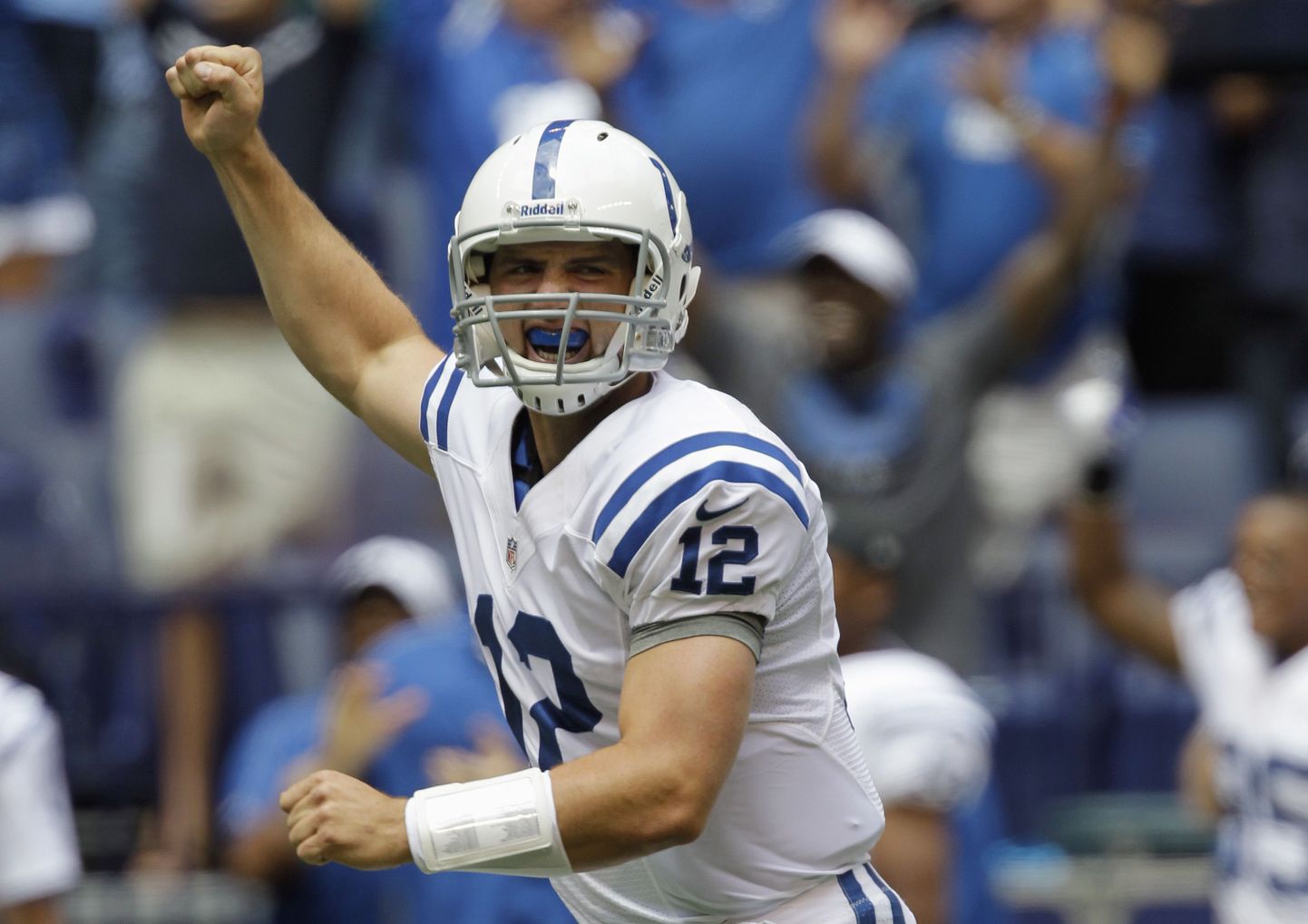 Indianapolis Coltsi mängujuht Andrew Luck.