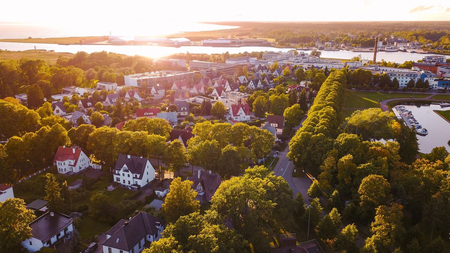 Vaade Pärnu linnale.
