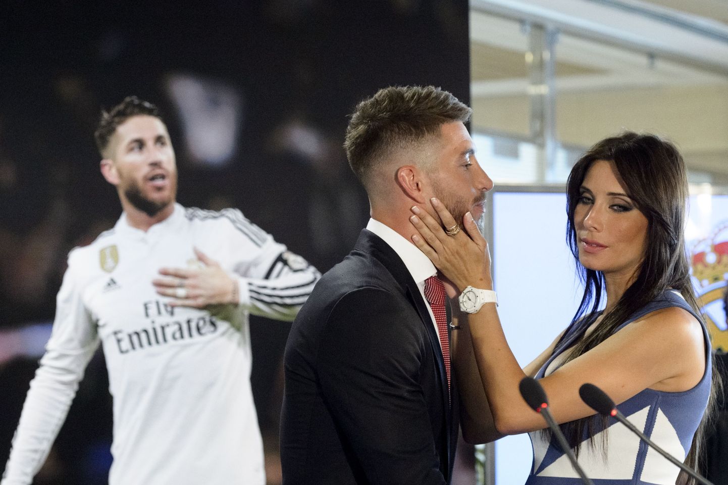 Sergio Ramos ja tema abikaasa.