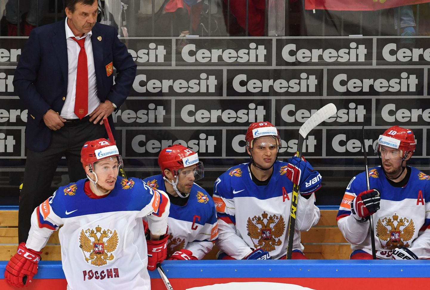 Хоккеисты сборной России на ЧМ-2016.