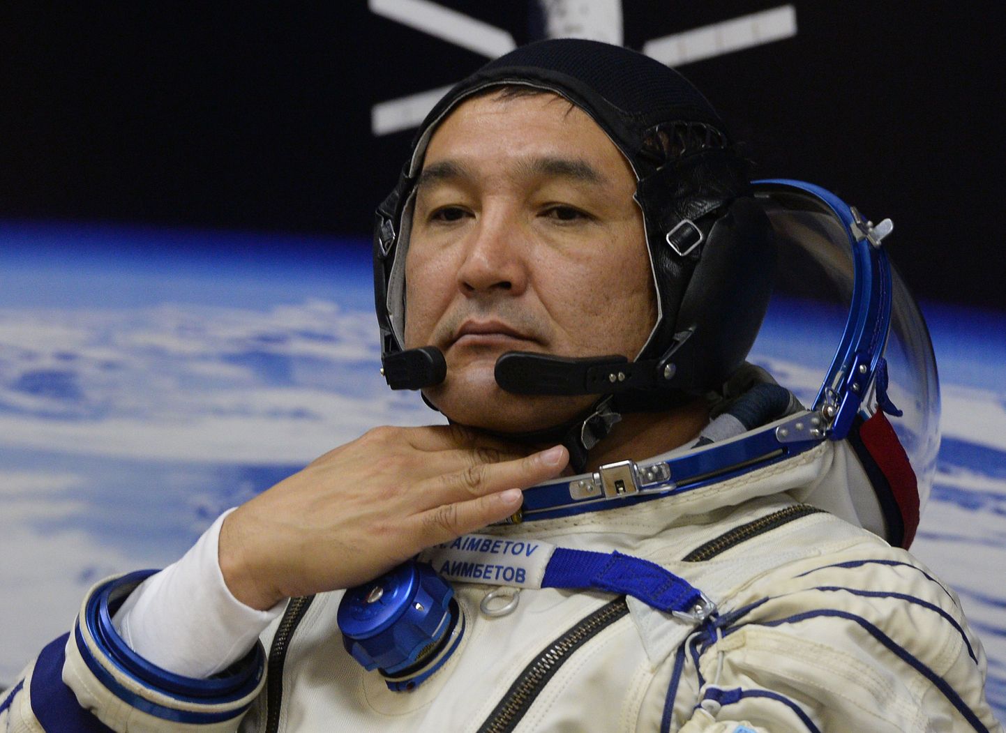 Kasahstani astronaut Aidõn Aimbetov.