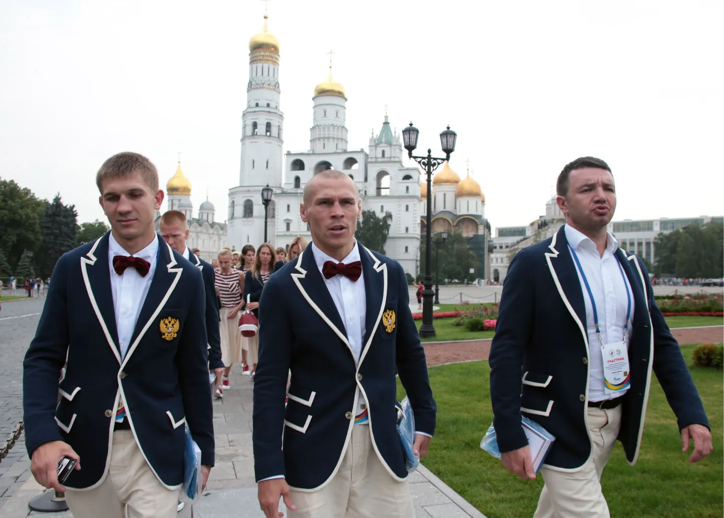 Российские олимпийцы в Кремле.