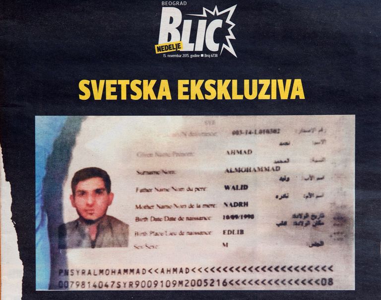 Sündmuskohalt leitud pass. Foto: Scanpix
