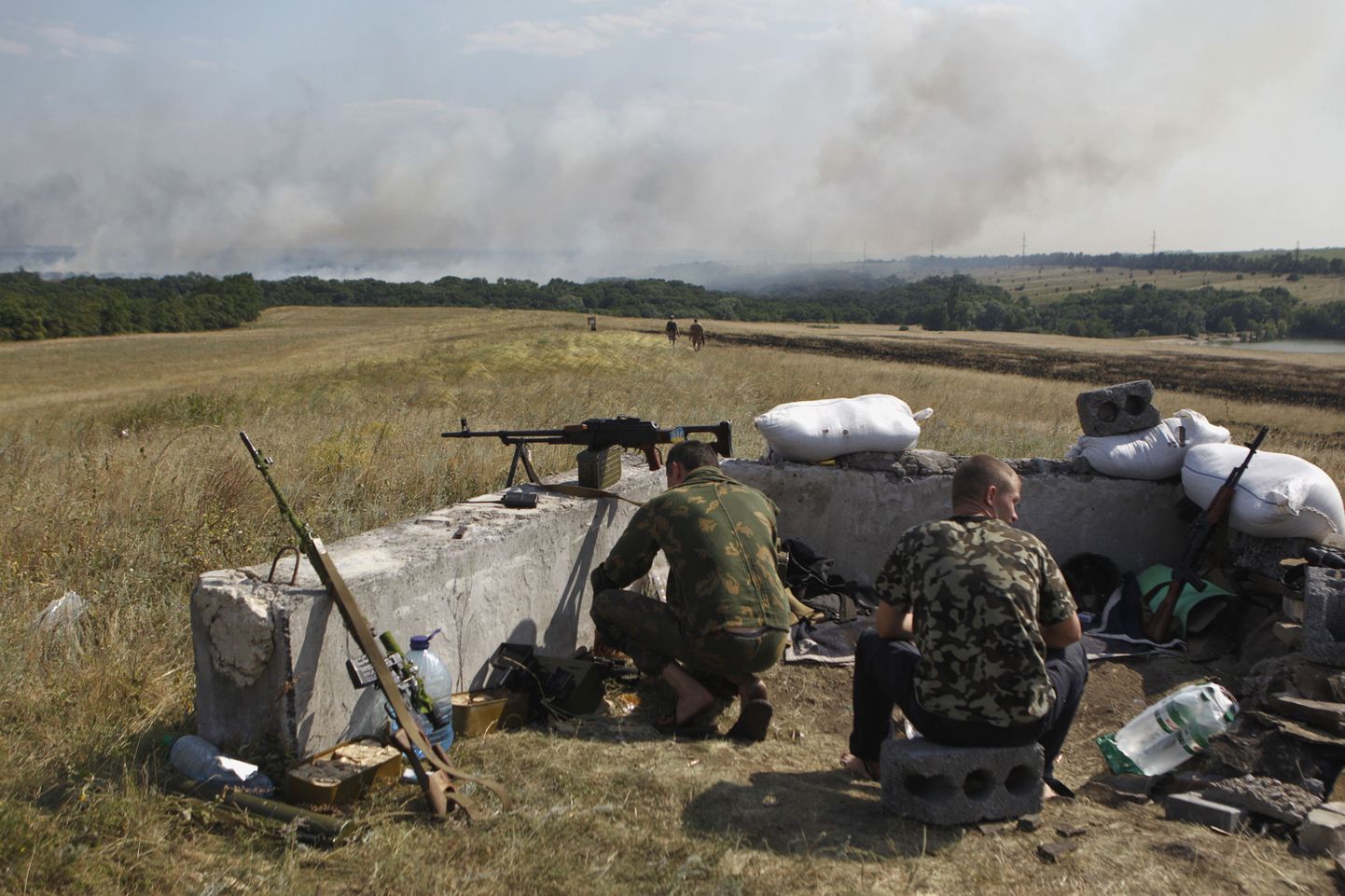 Украинские военные в Донецкой области.