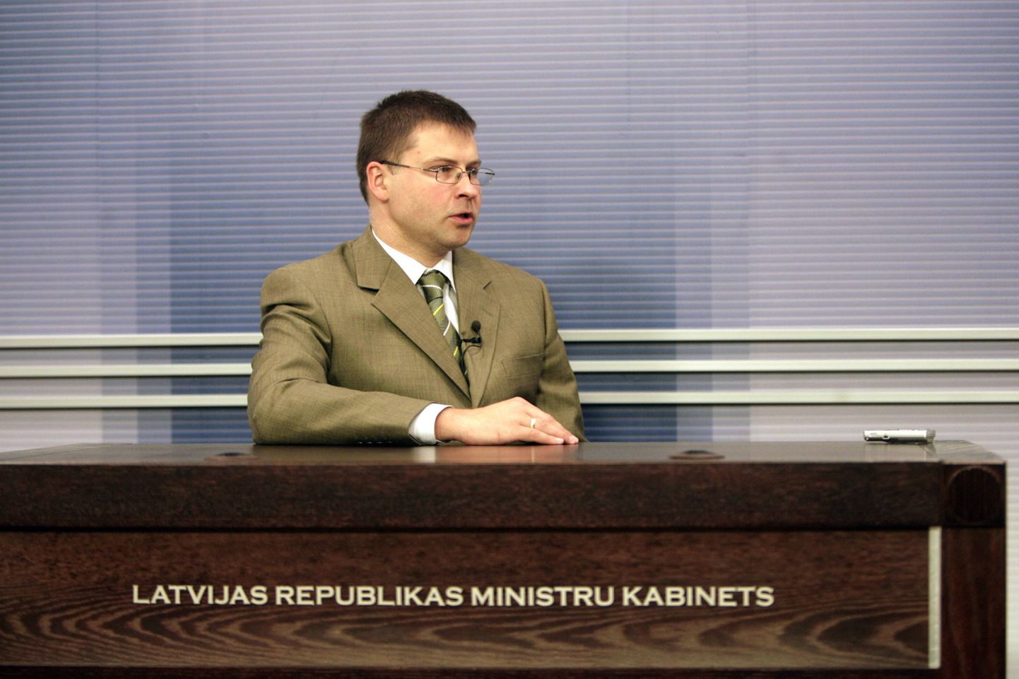 Läti peaminister Valdis Dombrovskis.
