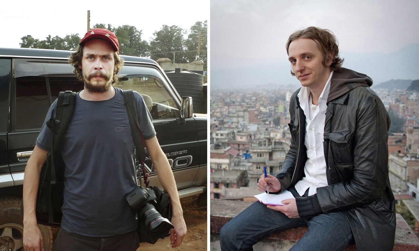 Rootsi ajakirjanik Martin Schibbye (paremal) ja fotograaf Johan Persson.