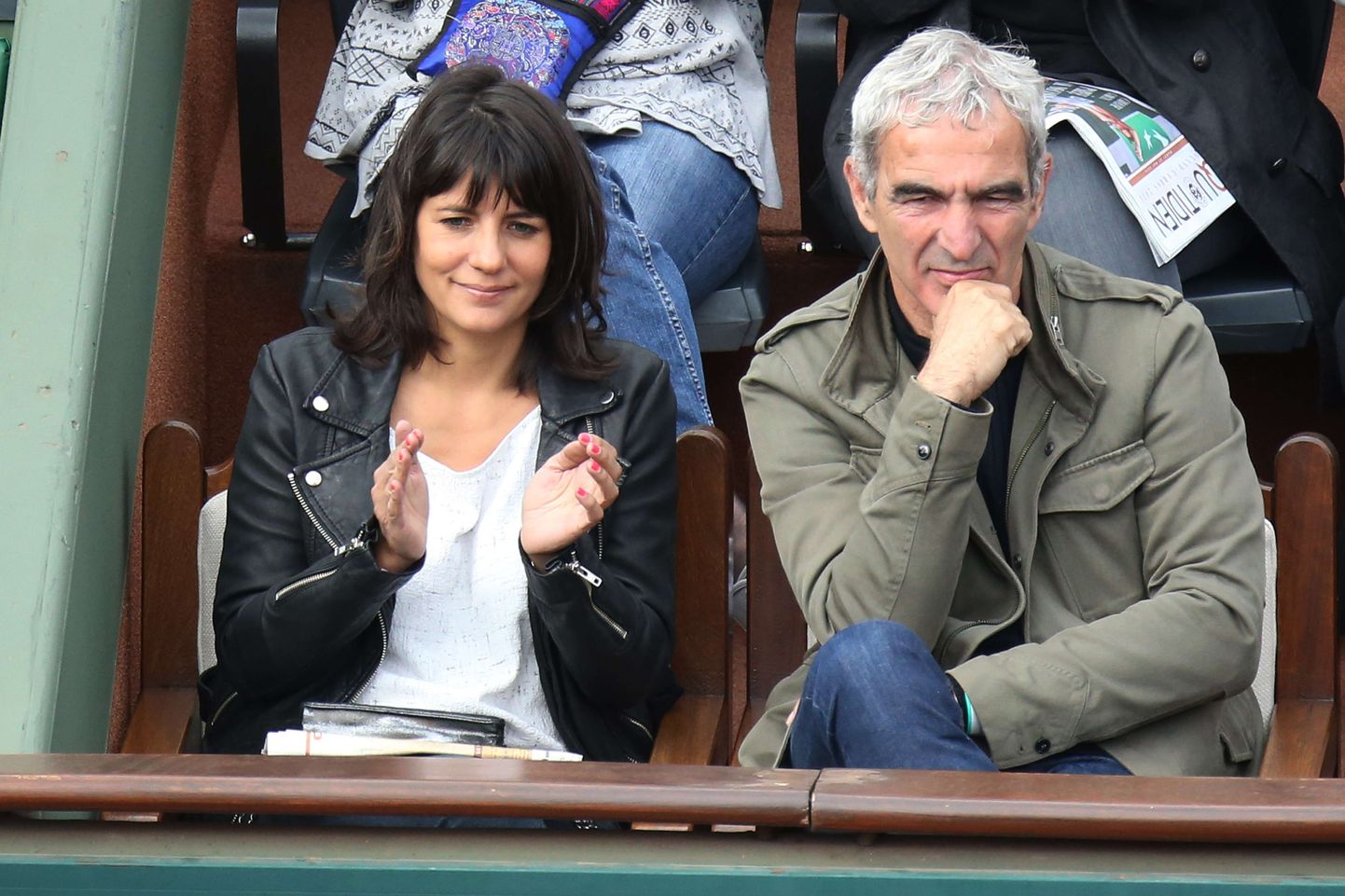 Endine Prantsusmaa jalgpallikoondise peatreener Raymond Domenech koos oma abikaasaga.