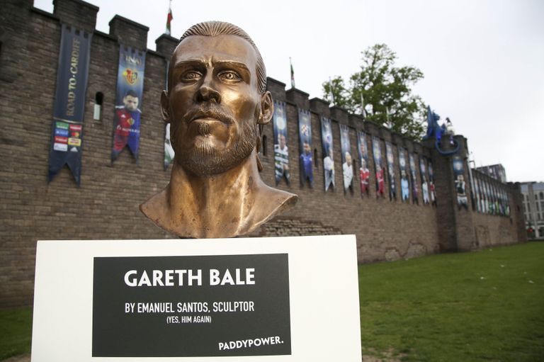 Gareth Bale'i skulptuur. Foto: Geoff Caddick/AP/Scanpix