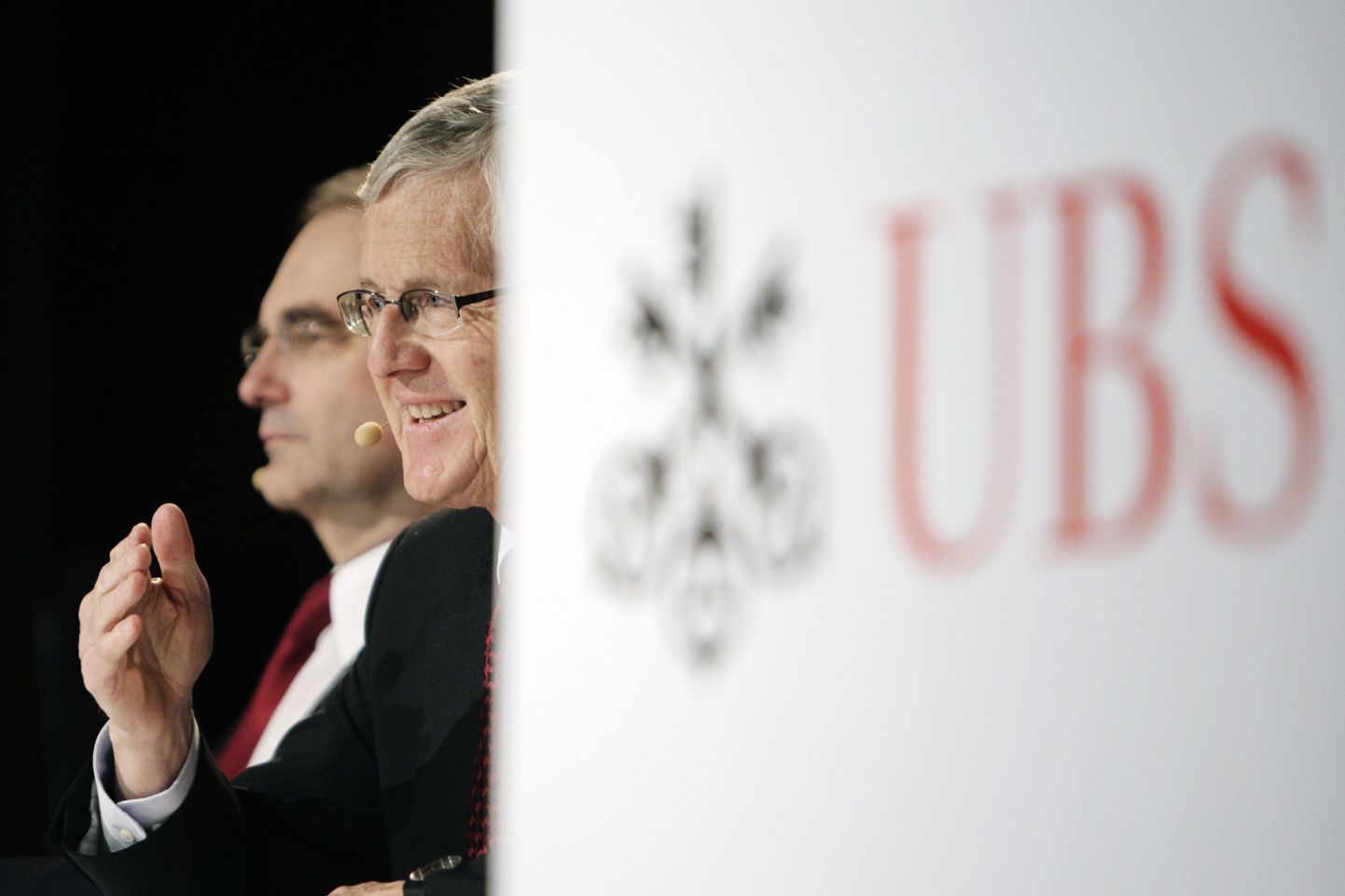 UBSi juht Peter Kurer (vasakul) ja endine riigi rahandusminister Kaspar Villiger.