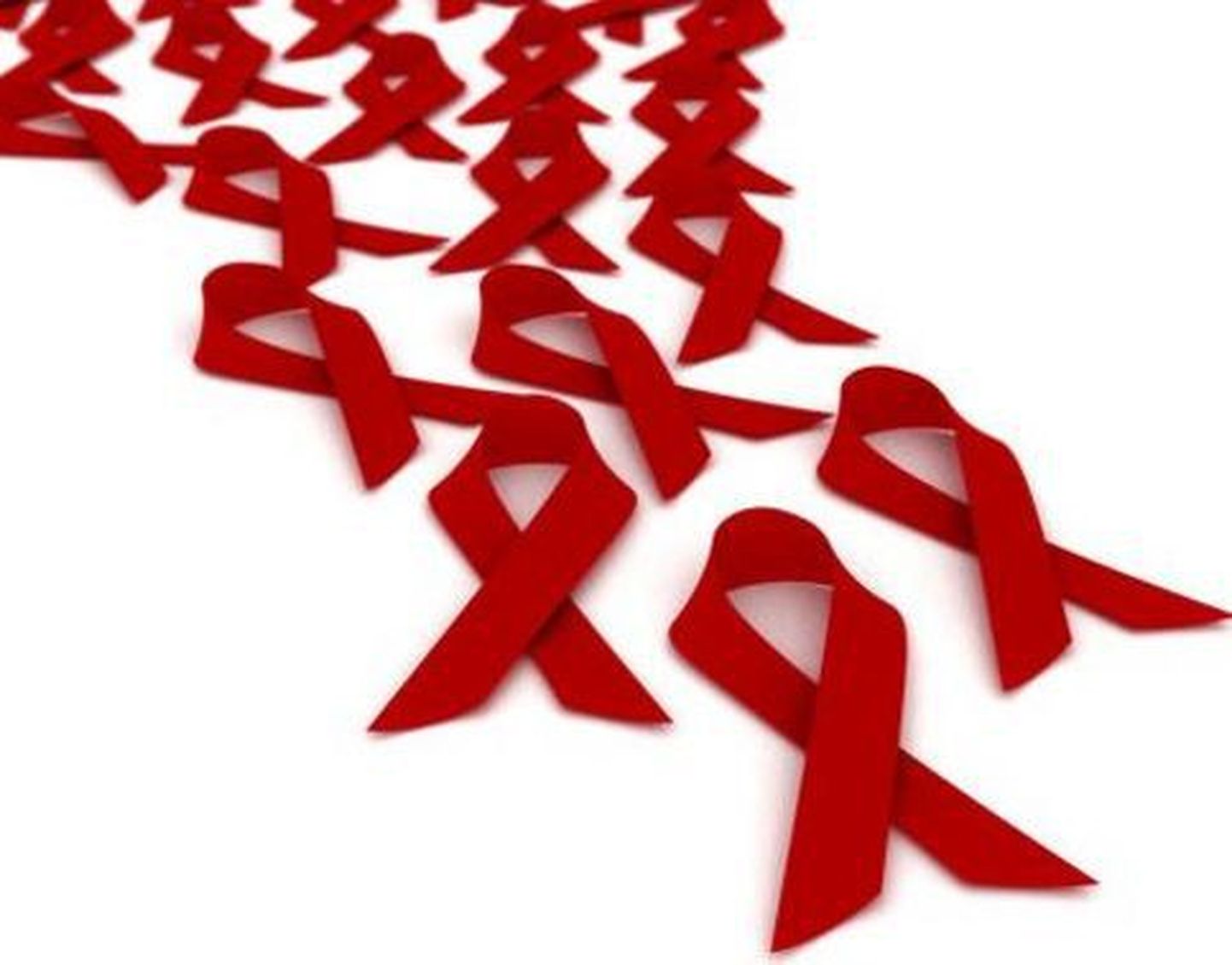 Aidsi vastu võitlemist sümboliseerivad punased lindid.