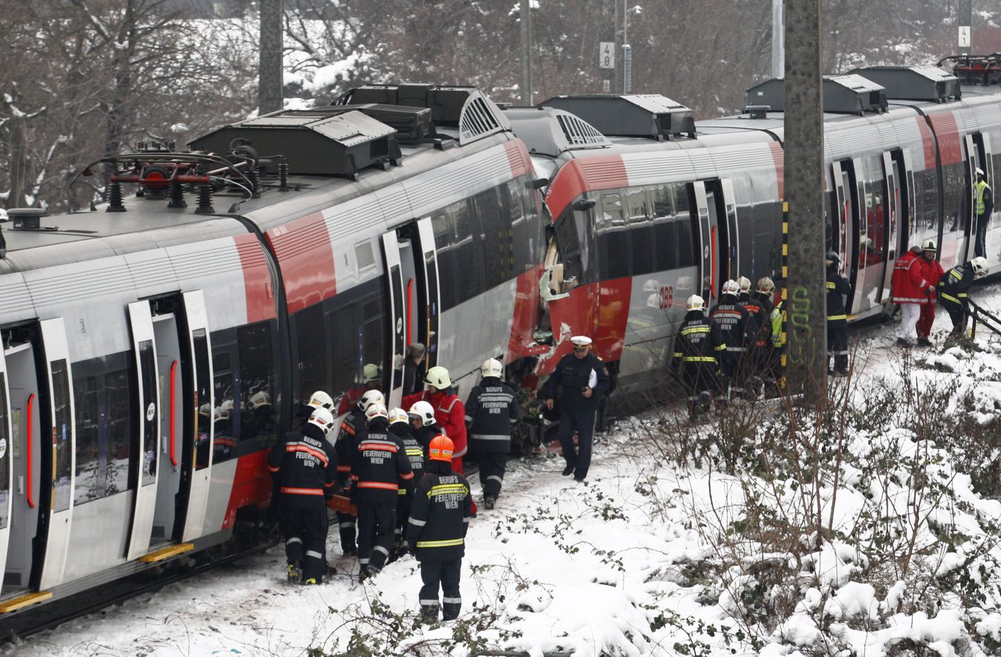 Rongiõnnetus Viini eeslinnas.