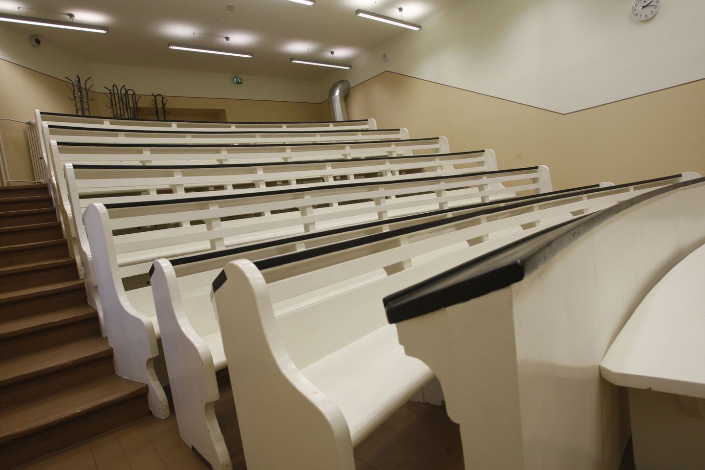 Tühi Juhan Peegli auditoorium Tartu Ülikoolis.