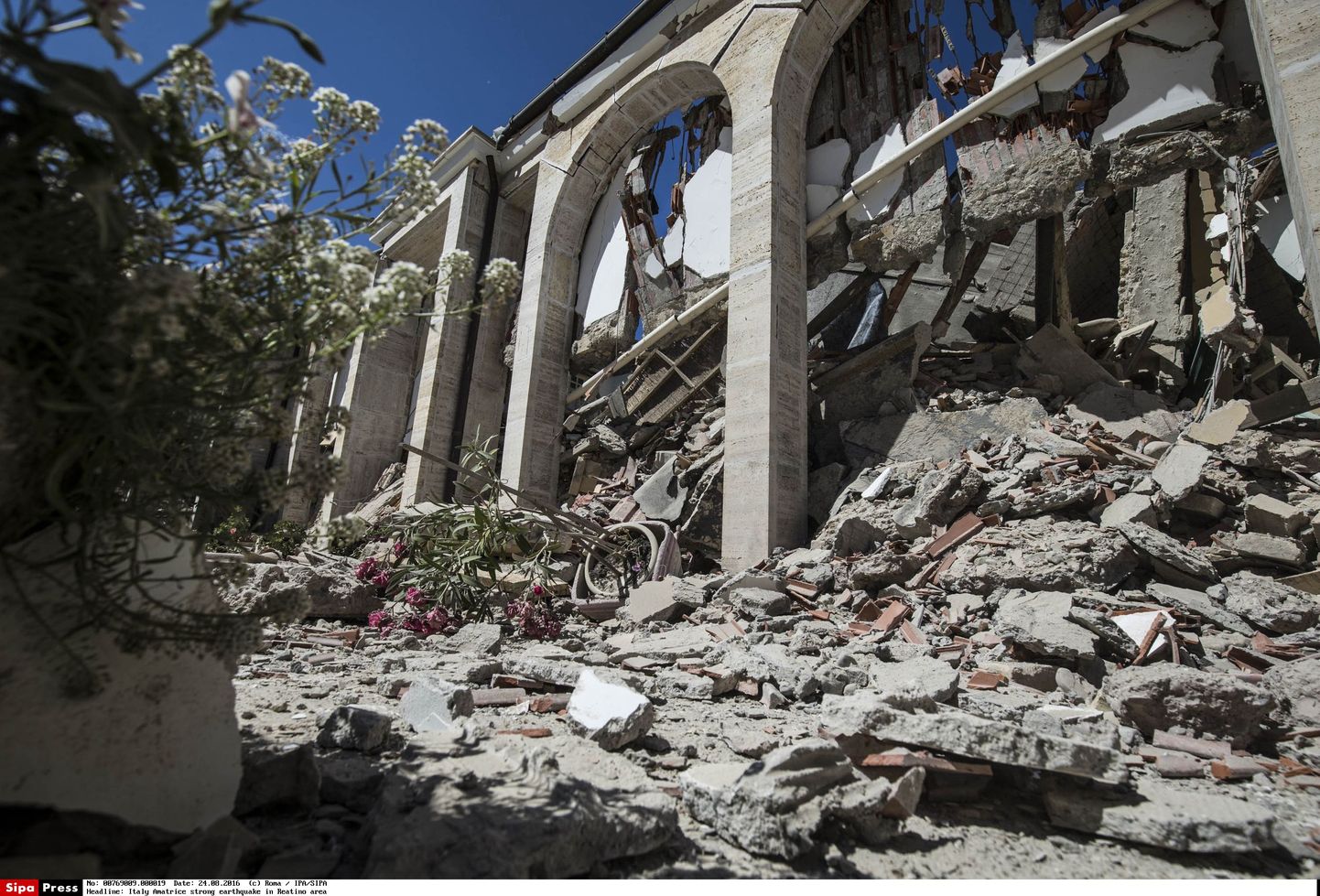 Землетрясение в Италии.