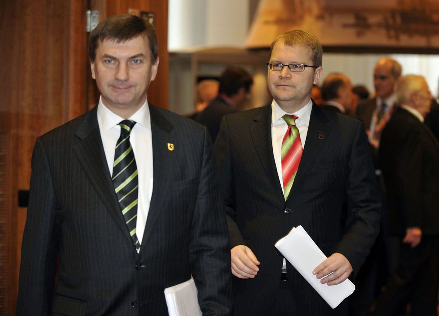 Endine peaminister Andrus Ansip ja välisminister Urmas Paet.