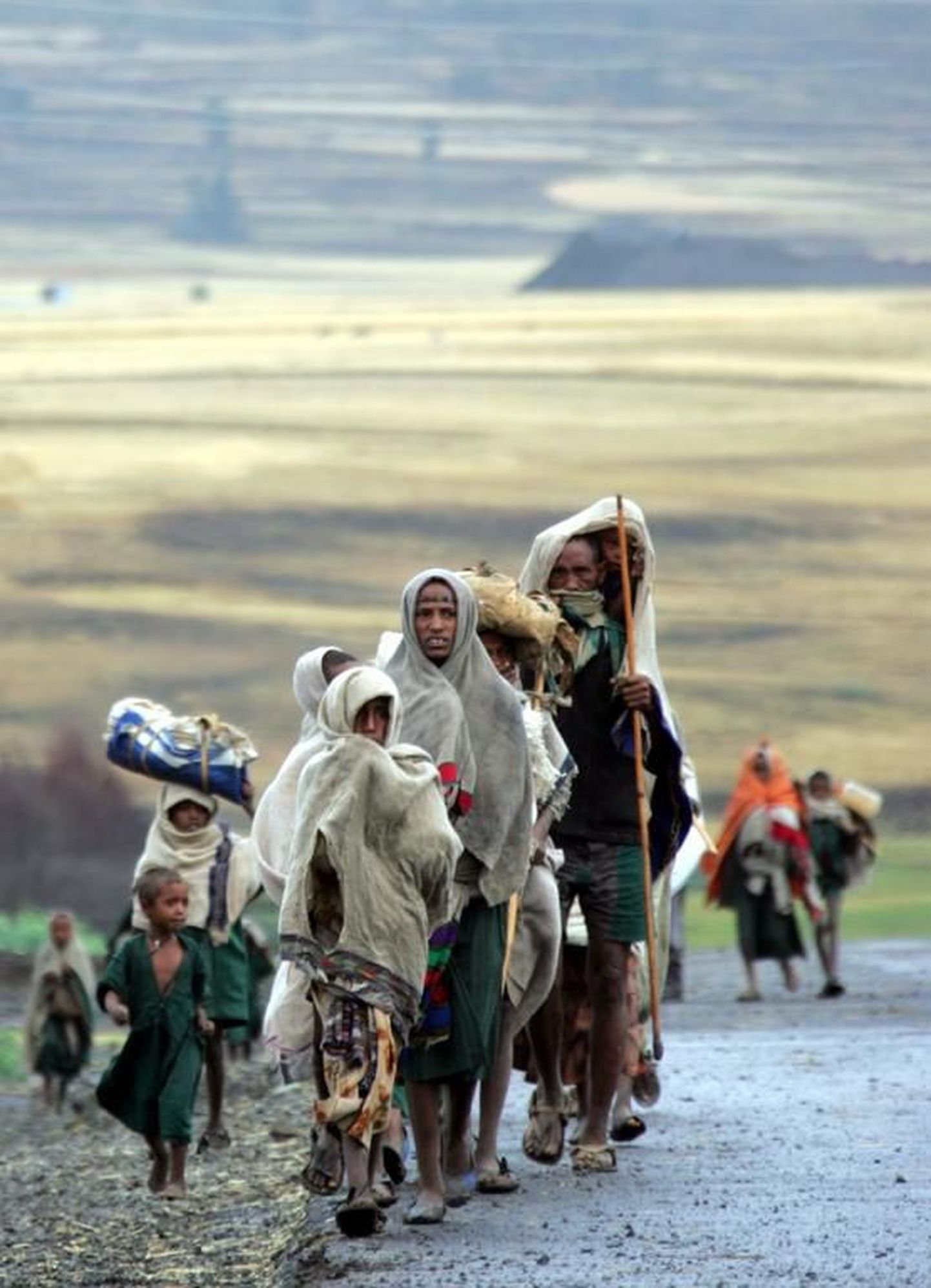 Näljahäda ja põua eest põgenevad etiooplased.