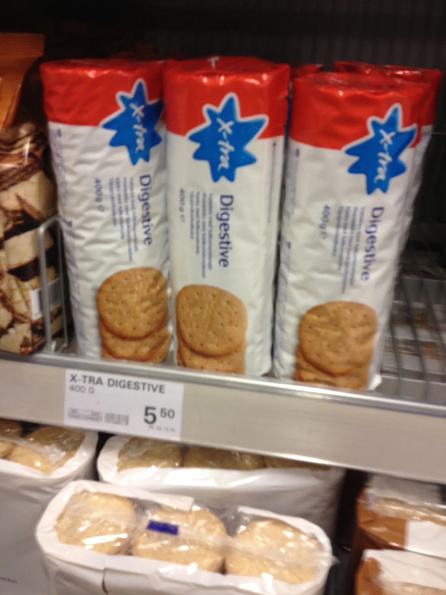 В Дании 400-граммовая пачка печенья Digestive стоит 73 цента, в Эстонии - 89 центов.