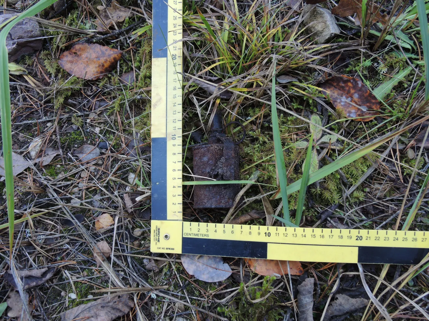 Rulli külas leitud granaat