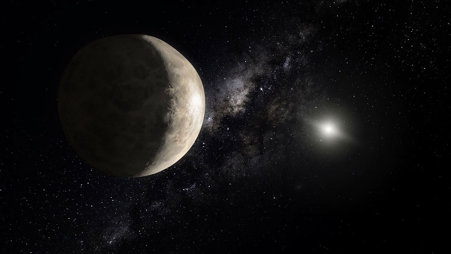 NASA kunstniku arvutijoonistus Makemakest