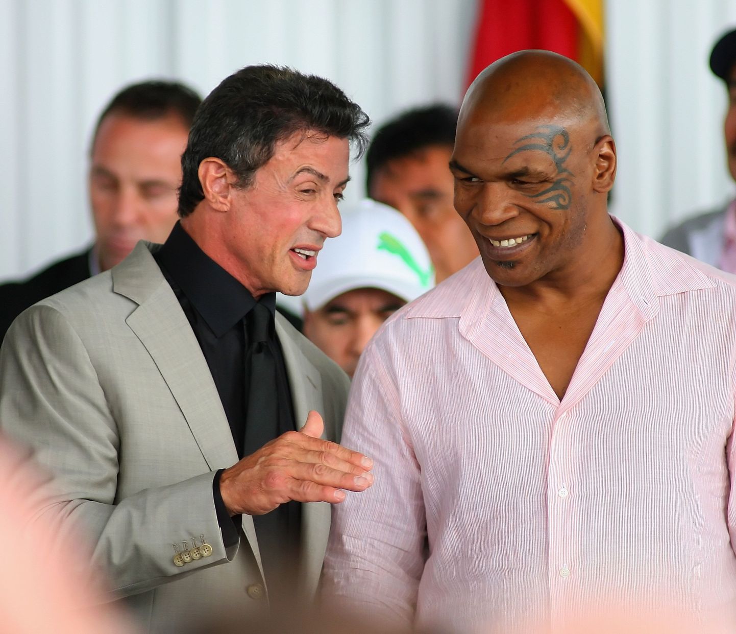 Sylvester Stallone (vasakul) ja Mike Tyson.