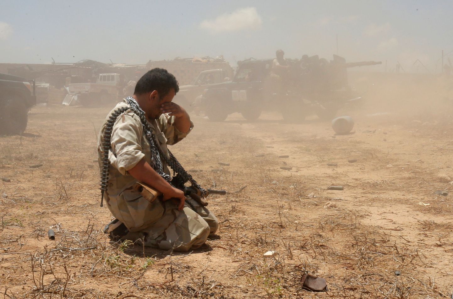 Liibüa valitsusvägede sõdur