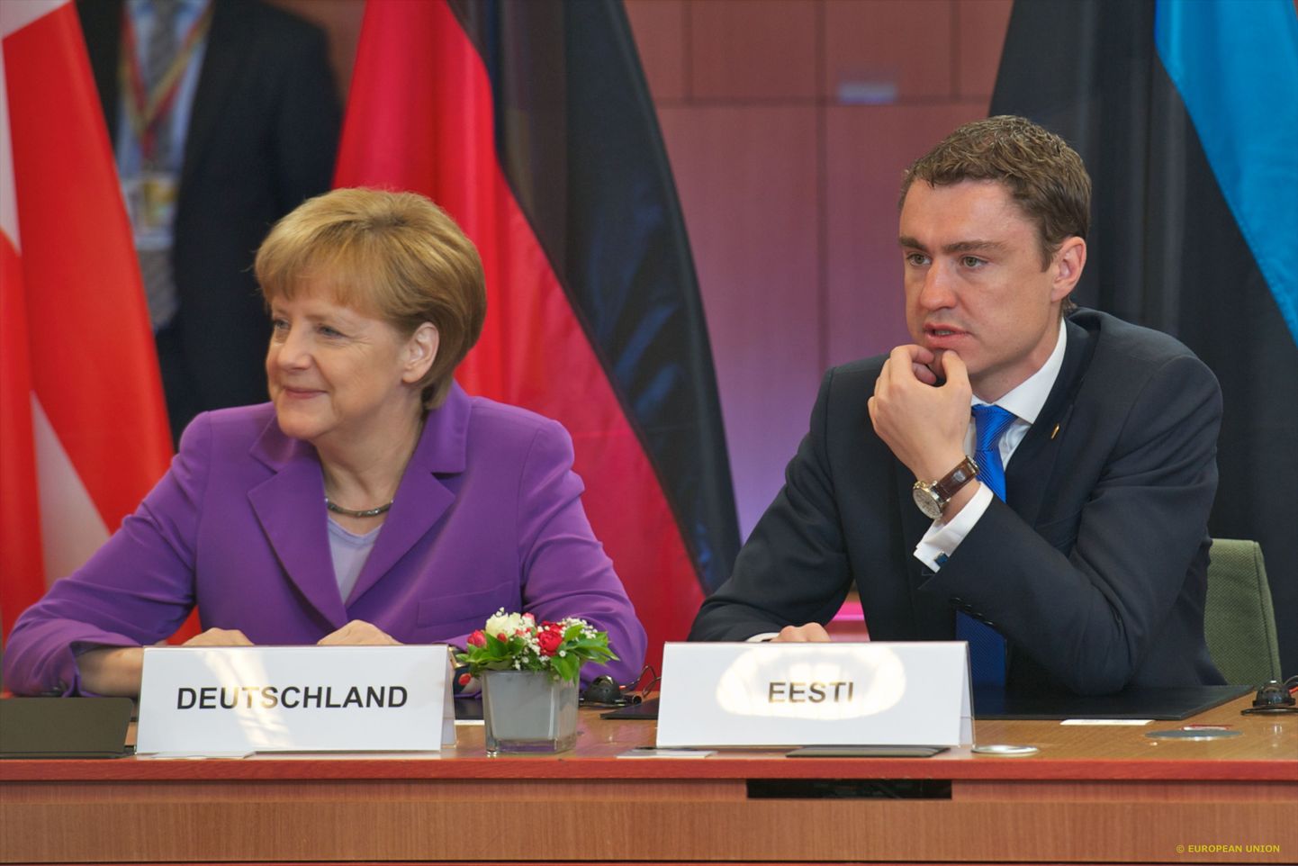 Saksamaa kantsler Angela Merkel ja peaminister Taavi Rõivas