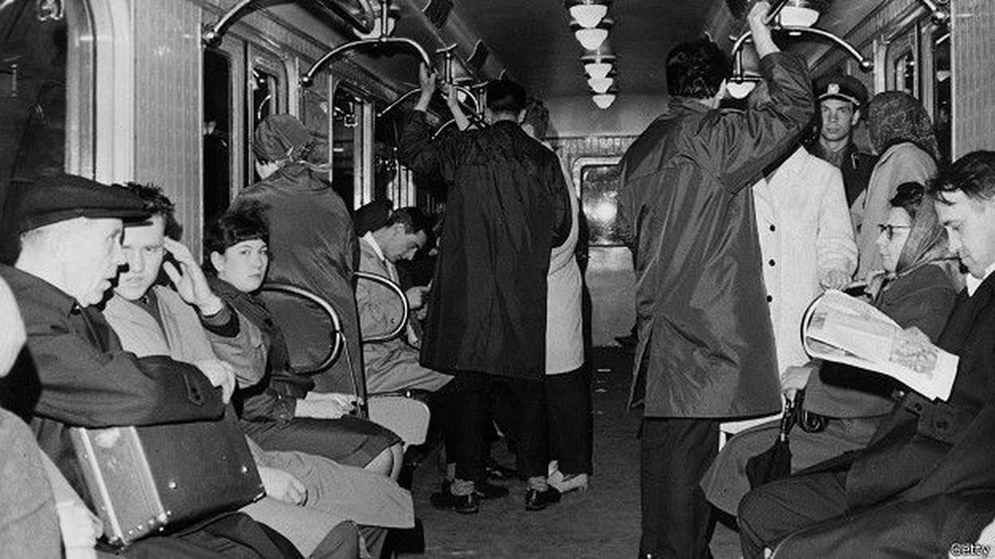Московское метро в 60-е годы прошлого века.