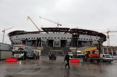Peterburi Zeniti uus areen, mis valmib 2016. aastal.