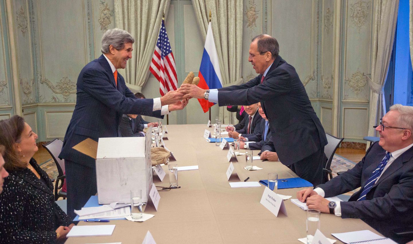 USA välisminister John Kerry kinkis Vene kolleegile Sergei Lavrovile 13.jaanuaril kaks Idahost pärit kartulit.