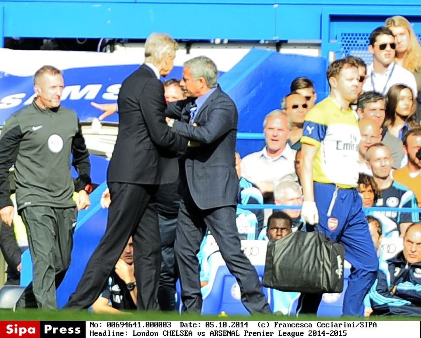 Arsene Wenger (vasakul) ja Jose Mourinho.