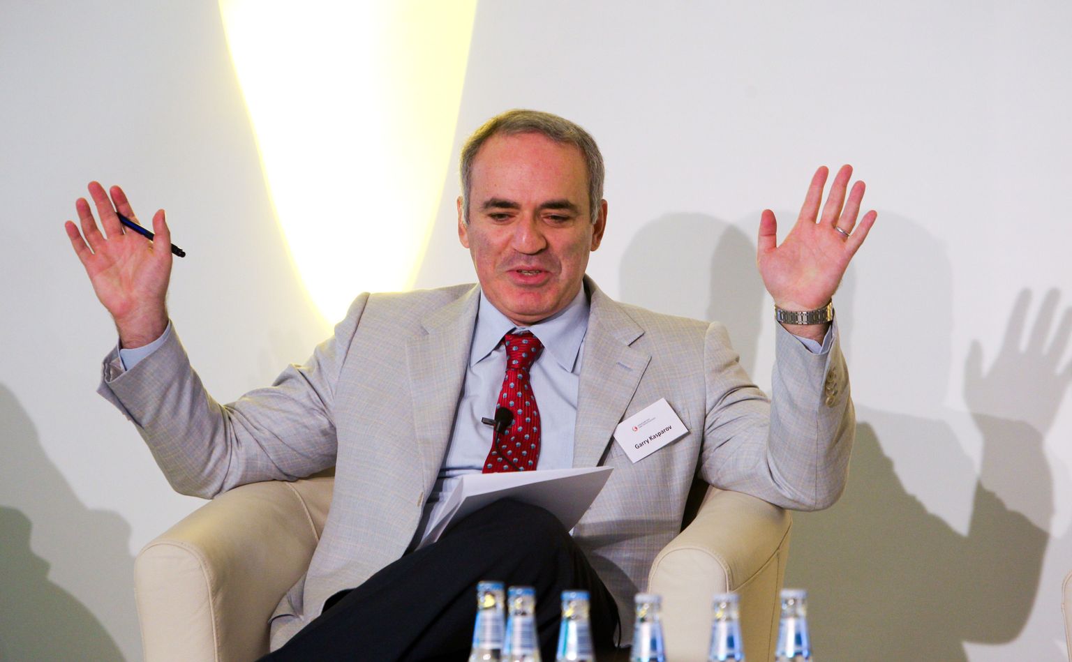 Garri Kasparov täna Tallinnas.
